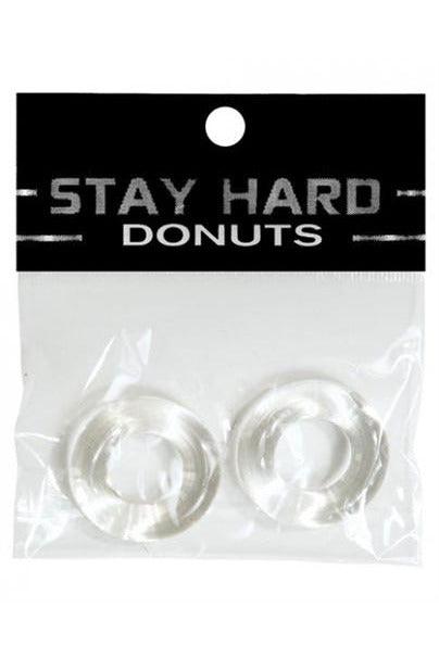 Stay Hard Donuts - 2 Pack - Clear - My Sex Toy Hub