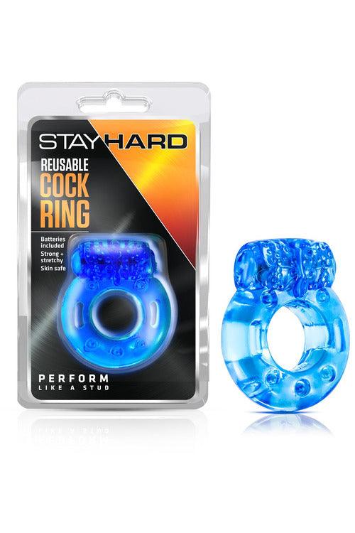 Stay Hard Reusable Cock Ring - Blue - My Sex Toy Hub