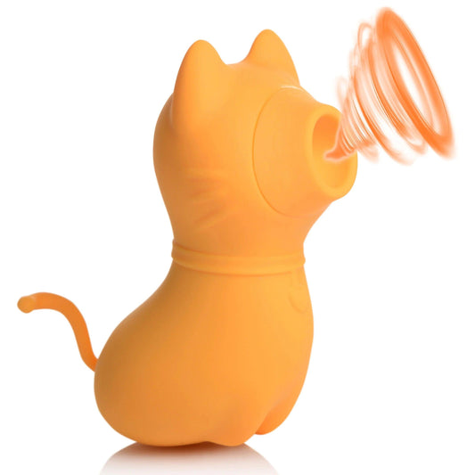 Sucky Kitty 7x Clitoral Stimulator - Orange - My Sex Toy Hub