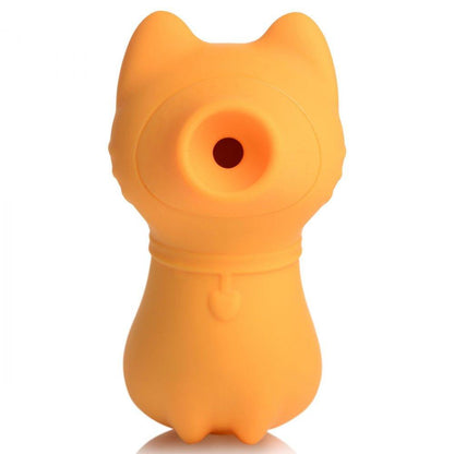 Sucky Kitty Silicone Clitoral Stimulator - Orange - My Sex Toy Hub