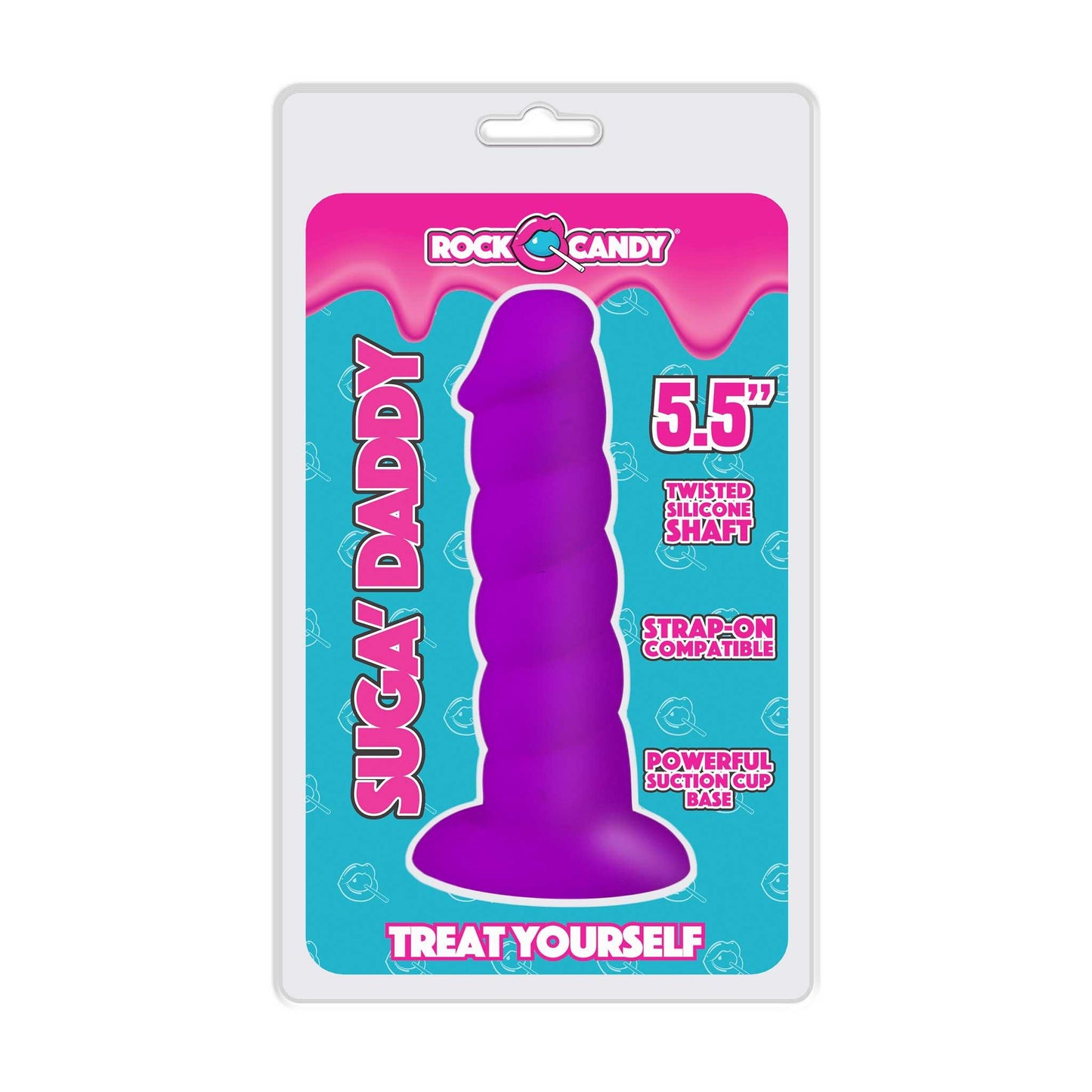 Suga-Daddy 5.5 Inch Dong - Purple - My Sex Toy Hub