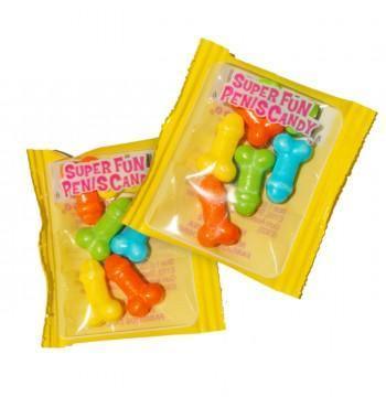 Super Fun Penis Candy - 100 Piece p.o.p Display - 3g Bags - My Sex Toy Hub