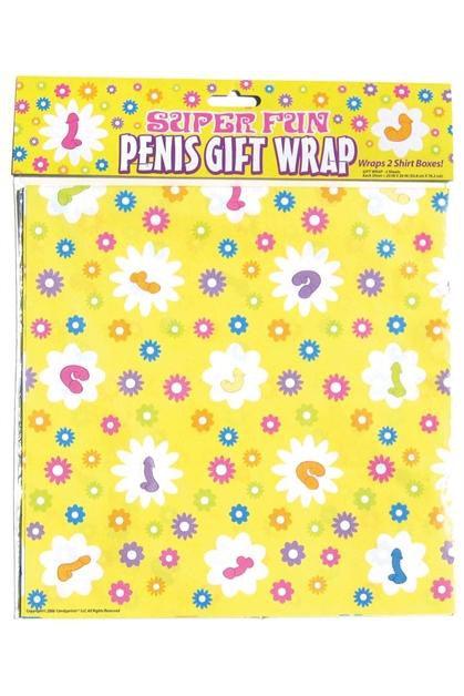 Super Fun Penis Gift Wrap - 2 Sheets - My Sex Toy Hub