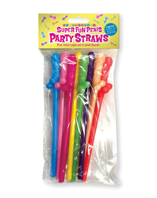 Super Fun Penis Straws - Multicolor - My Sex Toy Hub