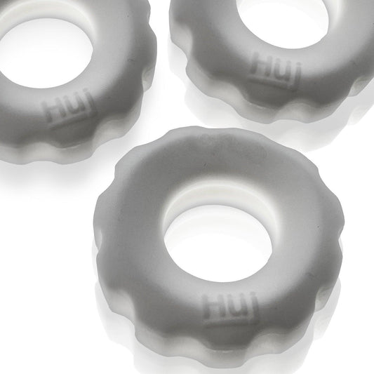 Super Huj - 3-Pack Cockrings - White Ice - My Sex Toy Hub