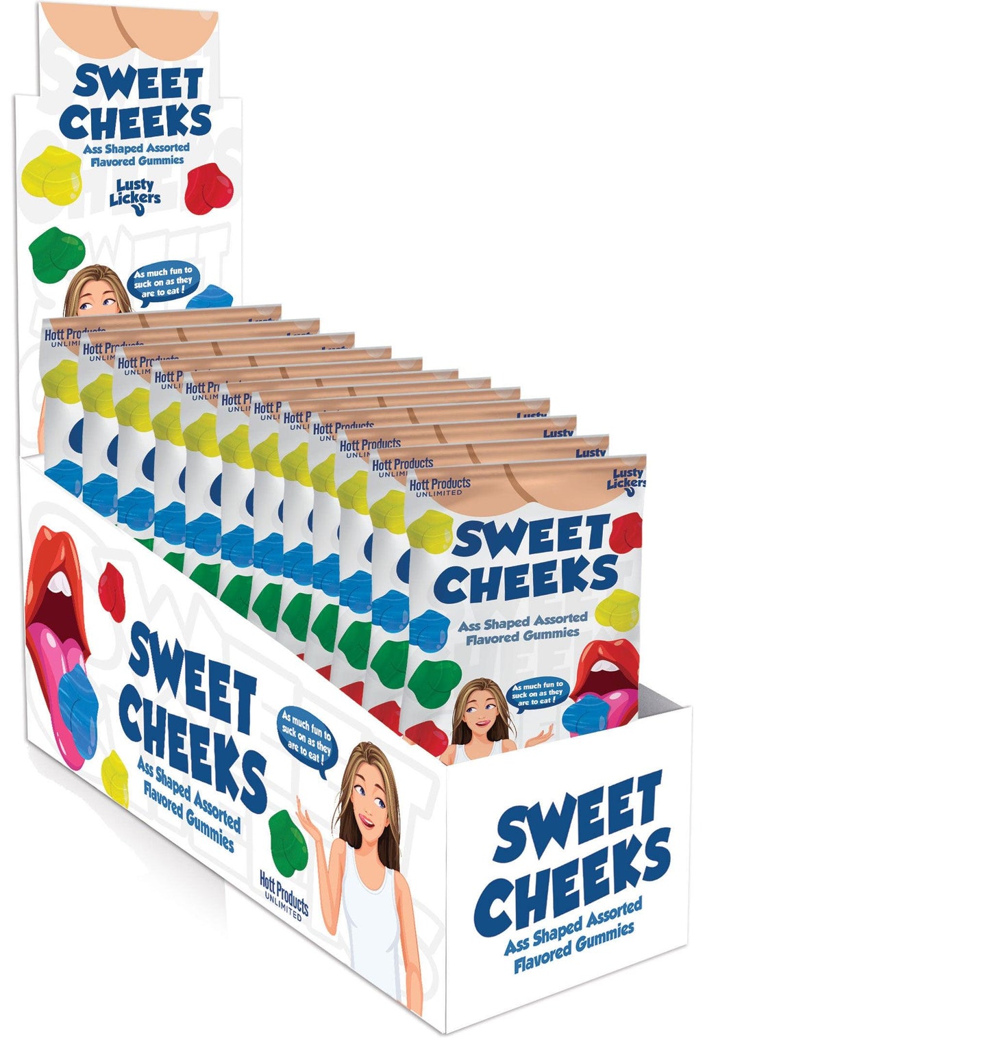 Sweet Cheeks Gummies - Ass Shaped Gummies - Assorted Flavors - My Sex Toy Hub