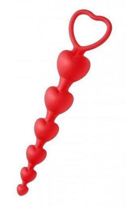 Sweet Hearts - Heart Shaped Silicone Anal Beads - My Sex Toy Hub