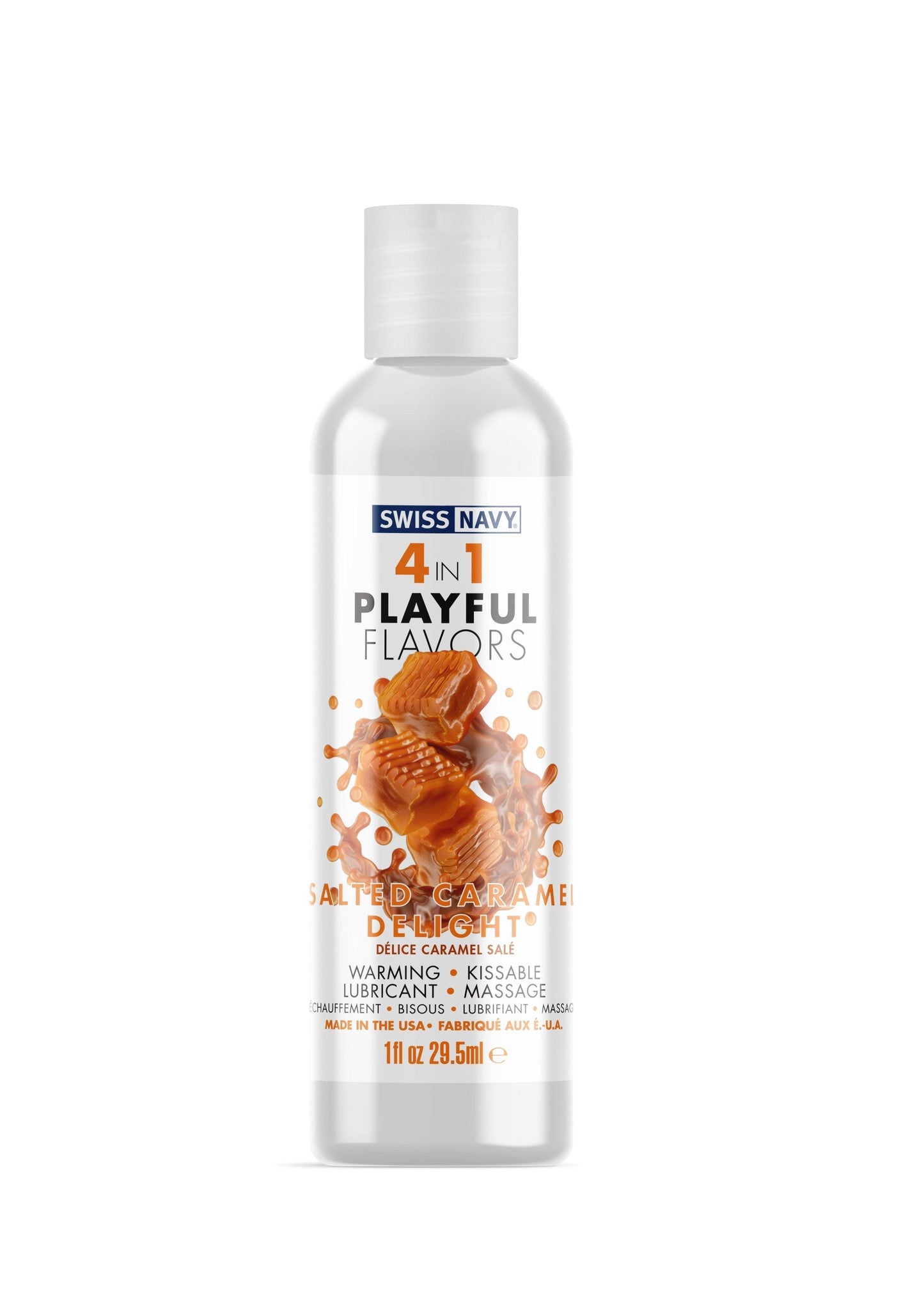 Swiss Navy 4-in-1 Playful Flavors - Salted Caramel Delight - 1 Fl. Oz. - My Sex Toy Hub