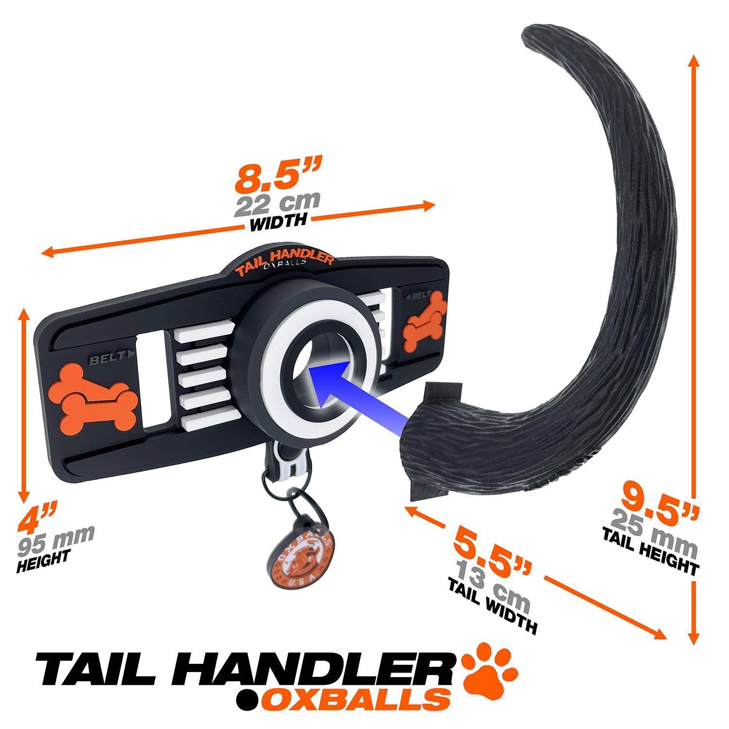 Tail Handler - Belt Strap Show Tail - Black - My Sex Toy Hub