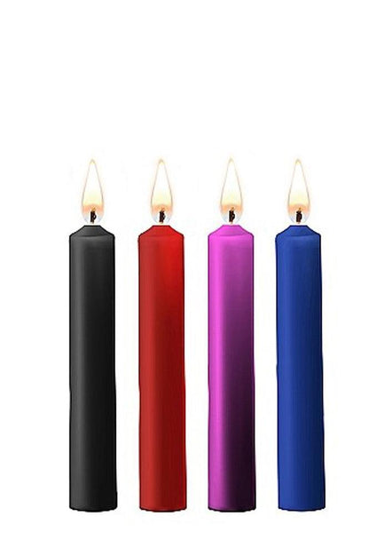 Teasing Wax Candles - Mixed Colors - 4-Pack - My Sex Toy Hub