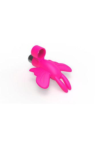 The 9's Flirt Finger Butterfly Finger Vibrator - Pink - My Sex Toy Hub