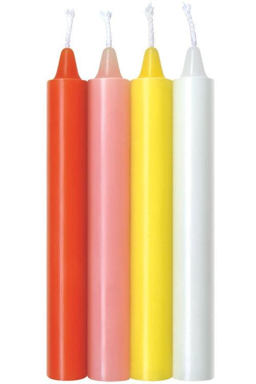 The 9's Make Me Melt Sensual Warm-Drip Candles 4 Pack - Pastel - My Sex Toy Hub