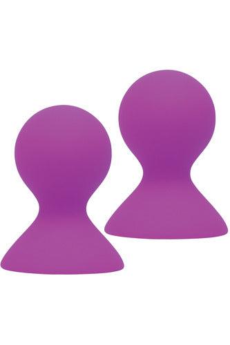 The 9's Silicone Nipple Pumps - Purple - My Sex Toy Hub