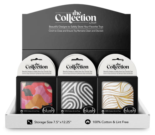 The Collection - Cotton Toy Bag - 18 Pcs Counter Display - Assorted - My Sex Toy Hub