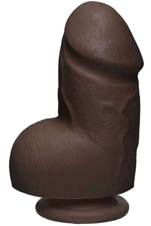 The D - Fat D - 6 Inch With Balls - Ultraskyn - Chocolate - My Sex Toy Hub