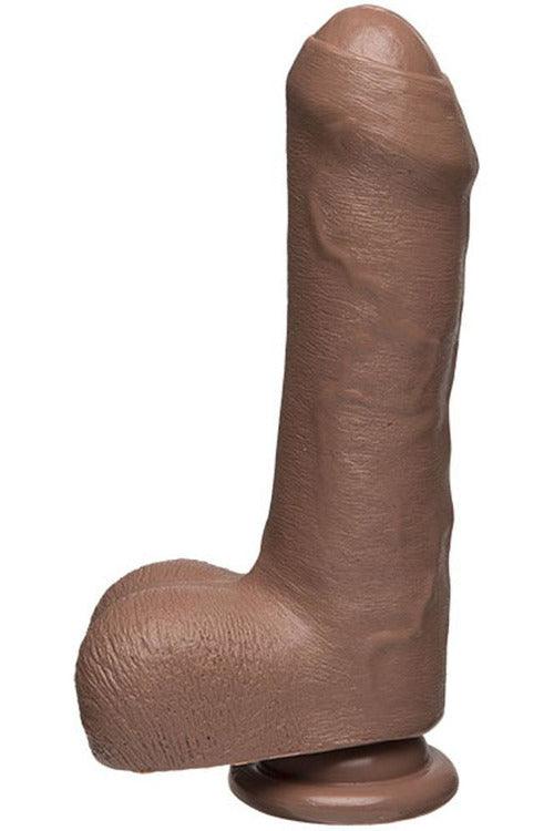 The D - Uncut D - 7 Inch With Balls - Firmskyn - Caramel - My Sex Toy Hub