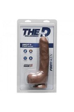 The D - Uncut D - 9 Inch With Balls - Firmskyn - Caramel - My Sex Toy Hub