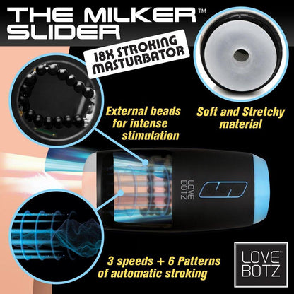 The Milker Slider 18X Stroking Masturbator - My Sex Toy Hub