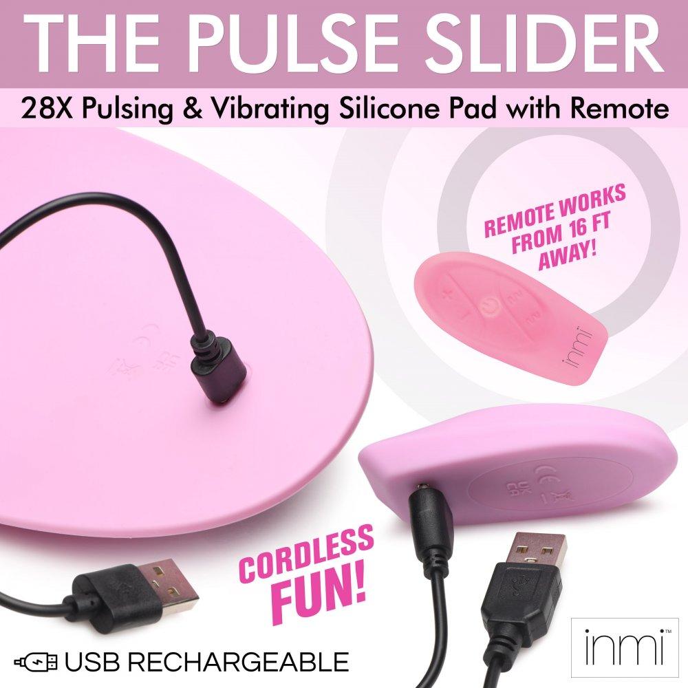 The Pulse Slider 28X Pulsing and Vibrating Silicone Pad with Remote - My Sex Toy Hub