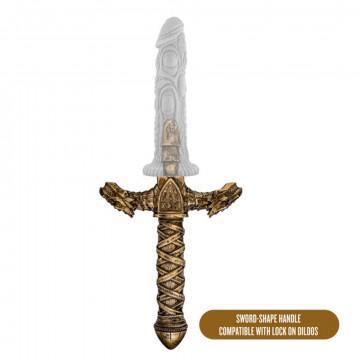 The Realm - Drago - Lock on Dragon Sword Handle - Bronze - My Sex Toy Hub