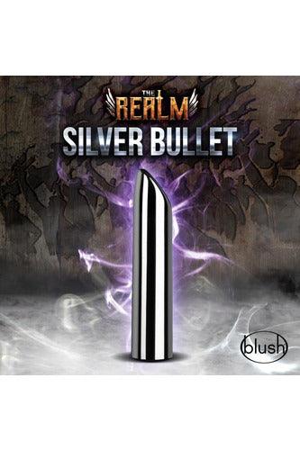 The Realm - Sliver Rechargeable Bullet - Silver - My Sex Toy Hub
