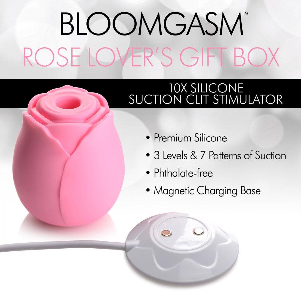 The Rose Lovers Gift Box 10x Clit Suction Rose - Pink - My Sex Toy Hub