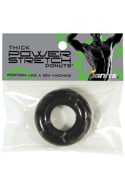 Thick Power Stretch Donuts - Black - My Sex Toy Hub