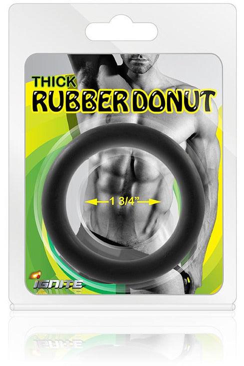 Thick Rubber Donut Ring - 1.75" - My Sex Toy Hub