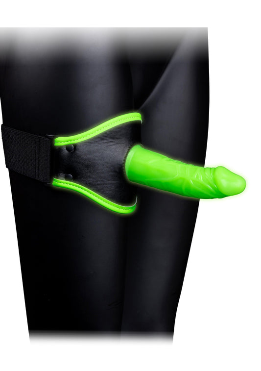 Thigh Strap-on With Silicone Dildo 5.7 Inch - Glow in the Dark - My Sex Toy Hub