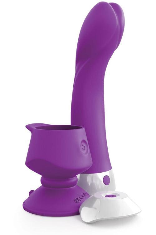 Threesome Wall Banger G Silicone Vibrator - Purple - My Sex Toy Hub