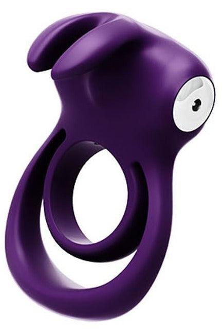 Thunder Bunny Rechargeable Dual Ring - Perfectly Purple - My Sex Toy Hub