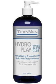 Titanmen Hydro Play Water Based Glide - Bulk - 32 Fl. Oz. - My Sex Toy Hub