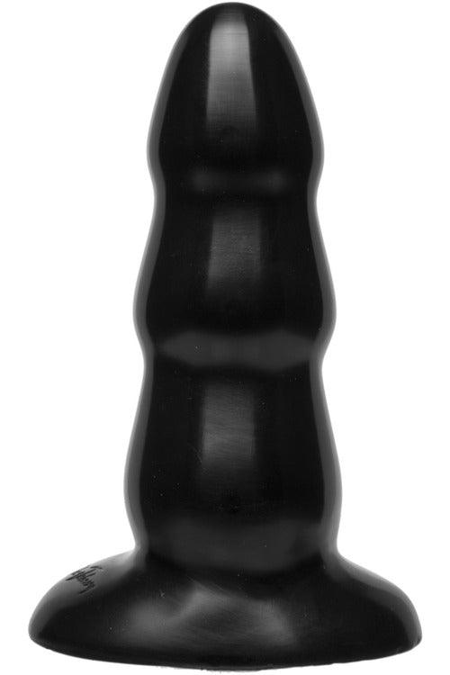 Triple Ripple Butt Plug - Medium - Black - My Sex Toy Hub