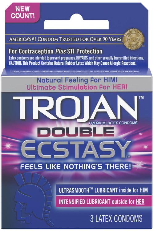 Trojan Double Ecstasy - 3 Pack - My Sex Toy Hub