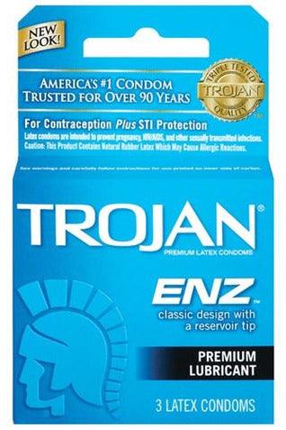 Trojan Enz Lubricated - 3 Pack - My Sex Toy Hub