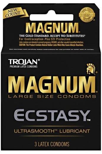 Trojan Magnum Ecstasy - 3 Pack - My Sex Toy Hub