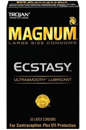 Trojan Magnum Ecstasy Ultrasmooth - 10 Pack - My Sex Toy Hub