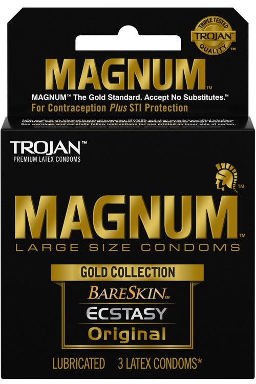 Trojan Magnum Large Size Gold Collection Condoms - 3 Pack - My Sex Toy Hub