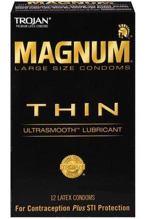 Trojan Magnum Thin - 12 Pack - My Sex Toy Hub