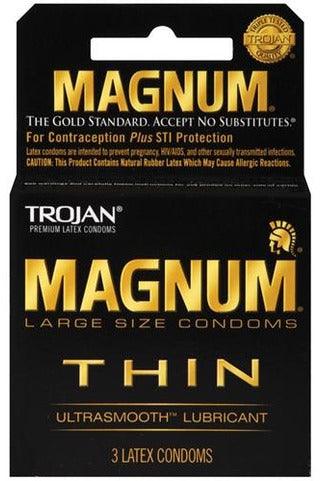 Trojan Magnum Thin - 3 Pack - My Sex Toy Hub