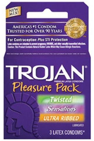 Trojan Pleasure Pack - 3 Pack - My Sex Toy Hub
