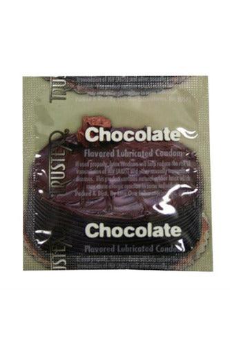 Trustex Flavored Lubricated Condoms - 3 Pack - Chocolate - My Sex Toy Hub