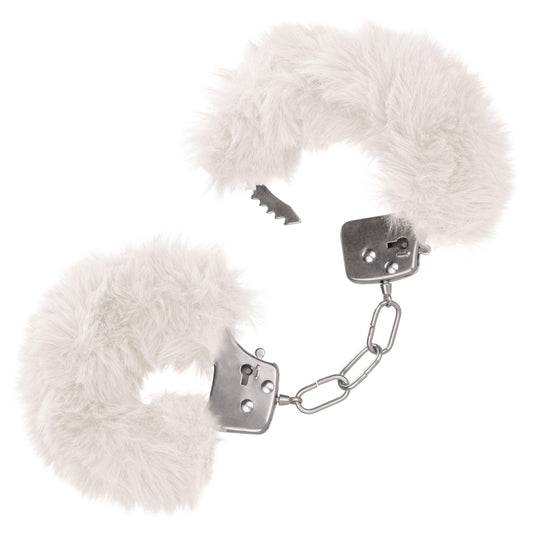 Ultra Fluffy Furry Cuffs - White - My Sex Toy Hub