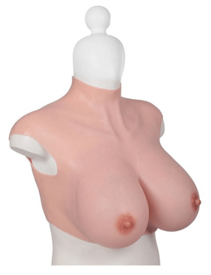 Ultra-Realistic H-Cup Breast Form - X-Large Ivory - My Sex Toy Hub