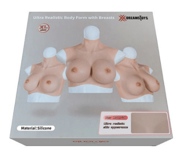 Ultra-Realistic H-Cup Breast Form - X-Large Ivory - My Sex Toy Hub