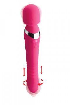 Ultra Thrusting and Vibrating Silicone Wand - My Sex Toy Hub
