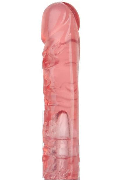 Vac-U-Lock 8 Inch Crystal Jellies Dong - Pink - My Sex Toy Hub