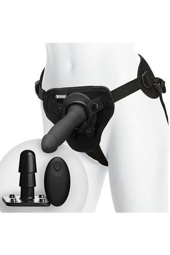 Vac-U-Lock - Smooth Pleasure Set - Vibrating - Black - My Sex Toy Hub