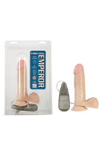 Vibrating Emperors 6 Inches Ivory With Suction Cup and Lubricant - My Sex Toy Hub