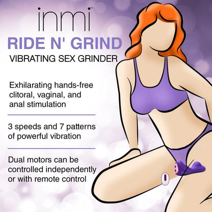Vibrating Silicone Grinder - Purple - My Sex Toy Hub